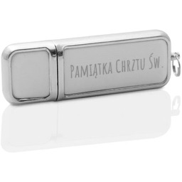 Biały pendrive Chrzest Święty (8GB) MG PDs10-8GB biały pamiątka chrztu świętego