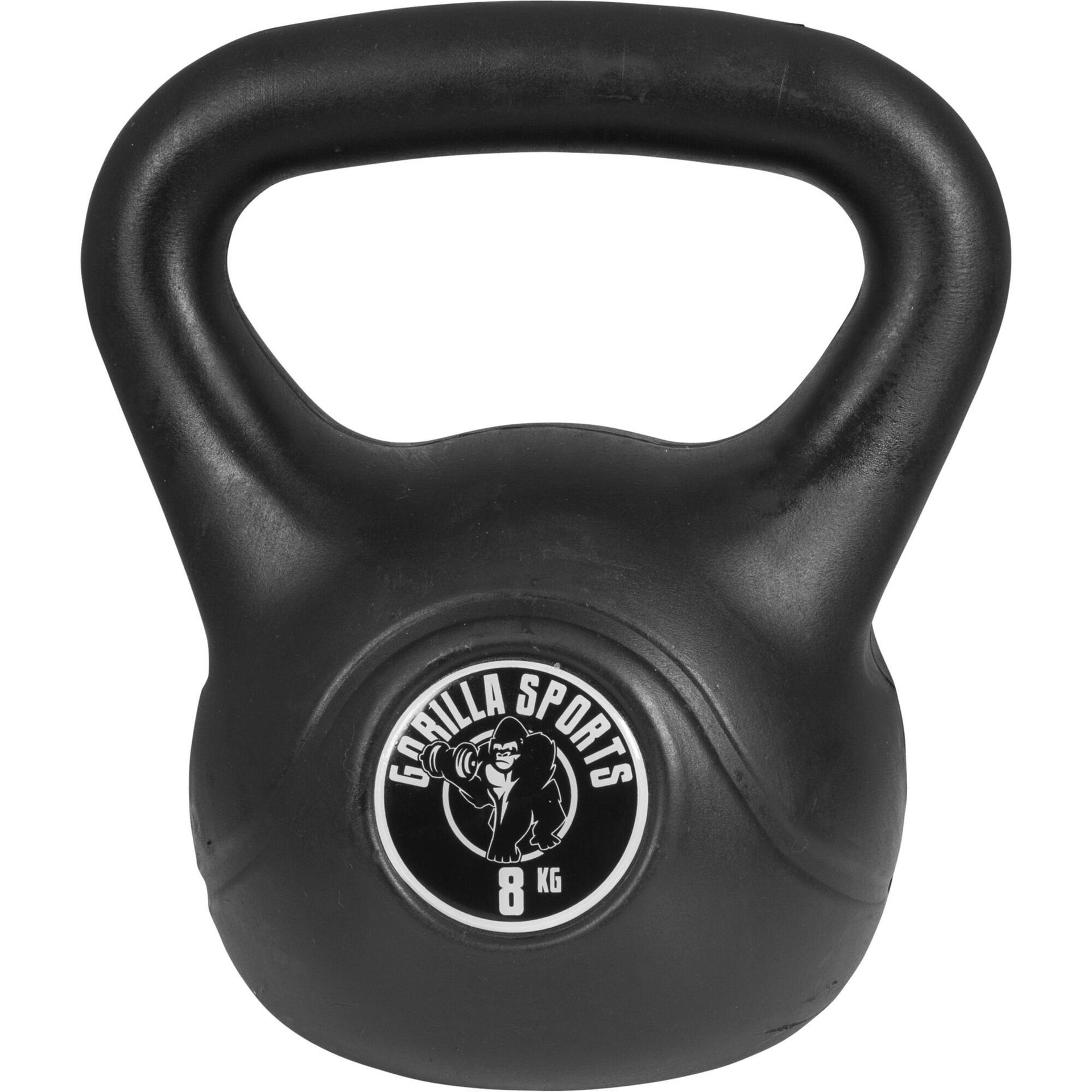 Kettlebell Gorilla Sports 8 kg tworzywo sztuczne, 10000342; 18 100342-00006-0014