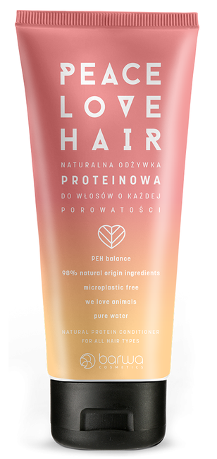 Barwa Peace Love Hair Naturalna odżywka proteinowa do włosów o każdej porowatości 180ml