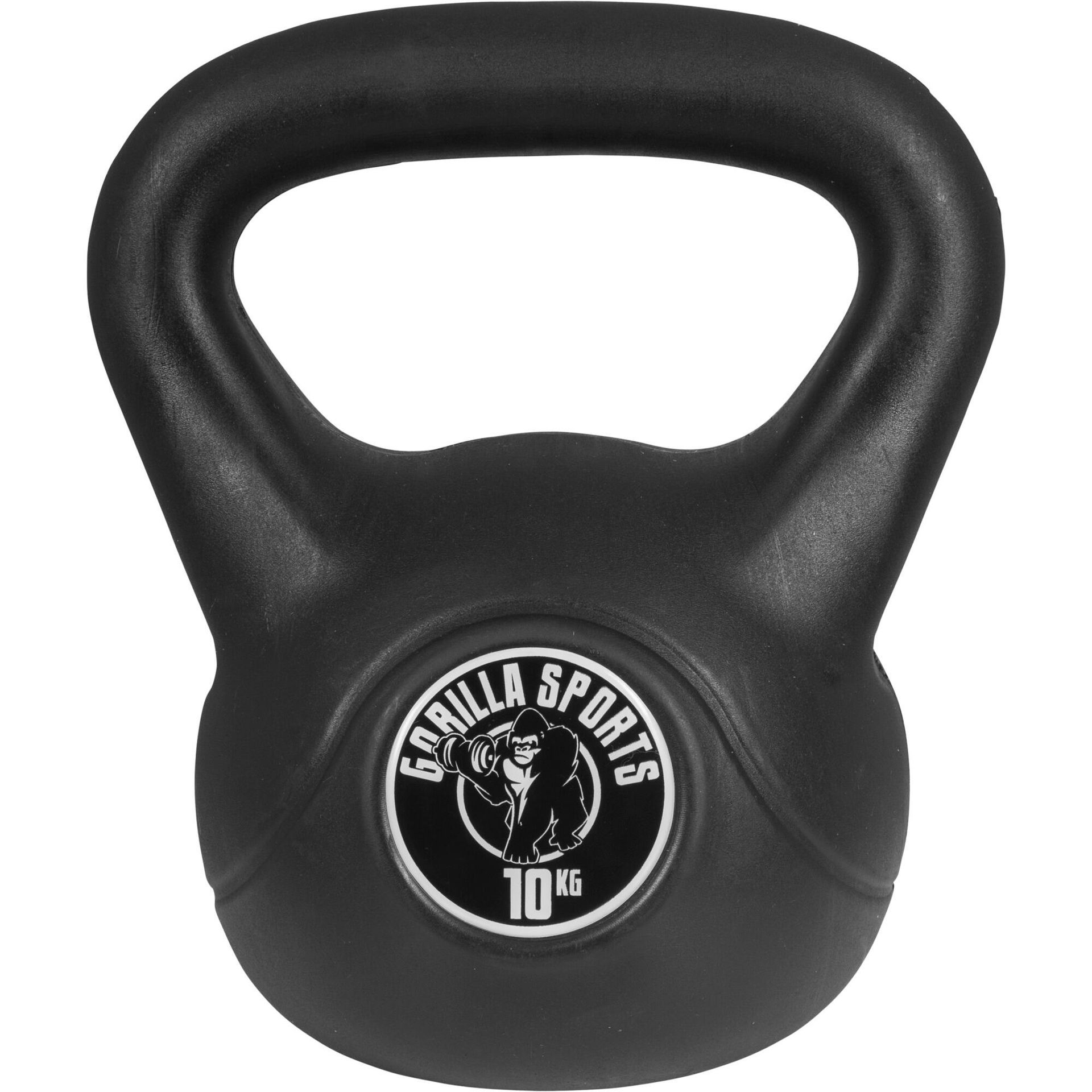 Kettlebell Gorilla Sports cement, 10 kg, 10000342; 19 100342-00006-0016