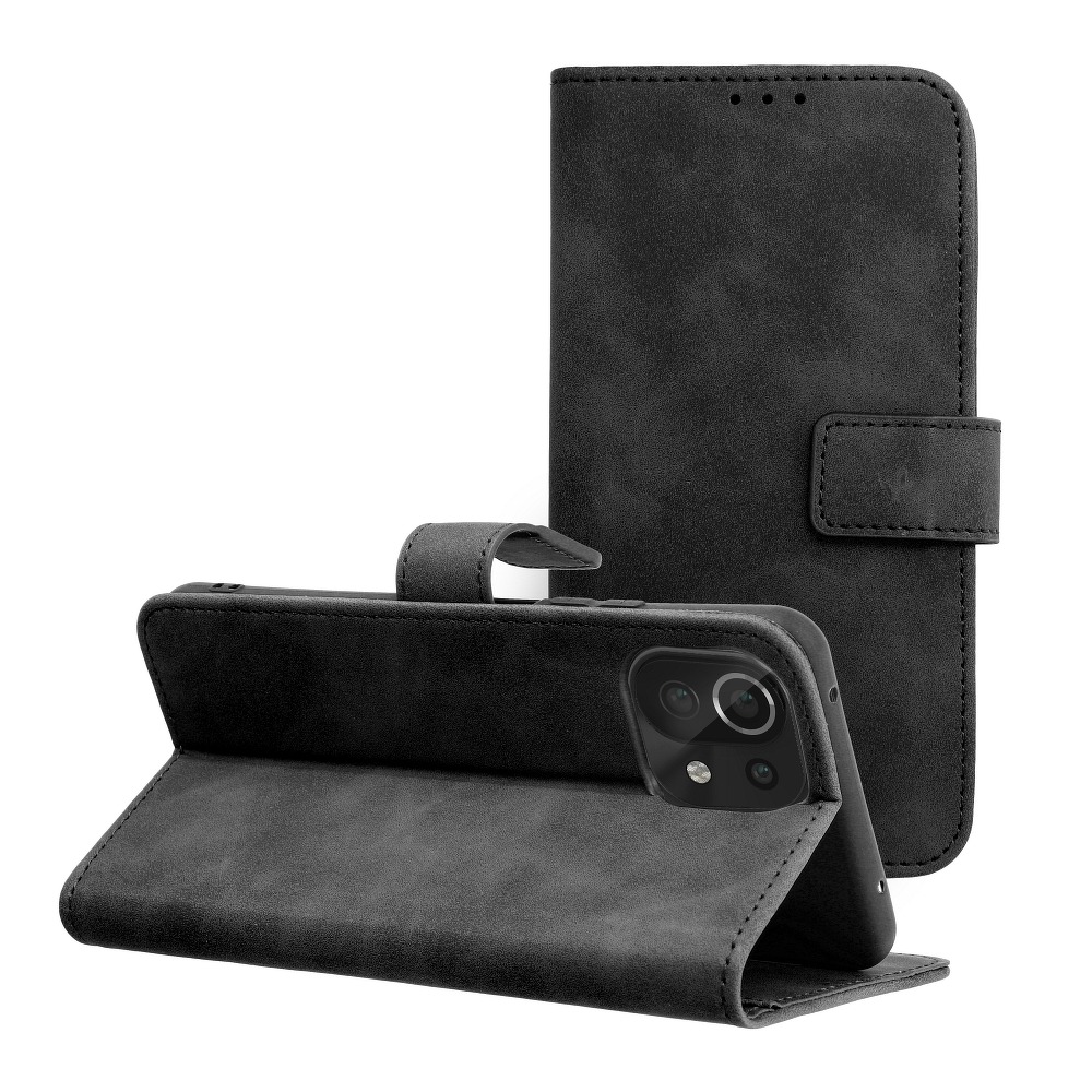 pokrowiec etui z klapką na magnes Tender Book czarne do Xiaomi Mi 11 Lite 5G