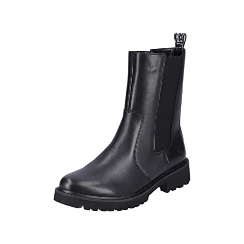 Remonte Damskie kozaki D8685 Chelsea, czarny 01, 42 EU