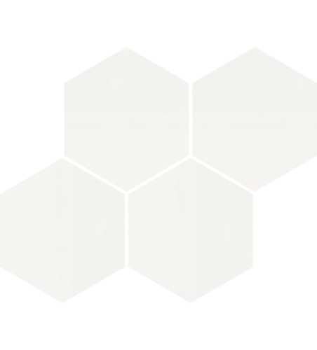Bianca HEXAGON WHITE GLOSSY MOSAIC 21x26 G.1 CC