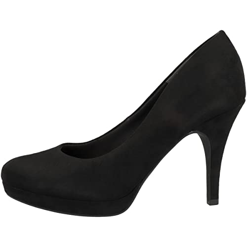 Tamaris Damskie czółenka, buty na obcasie, komfortowa wyściółka, wkładka Touchit, czarny, 40 EU
