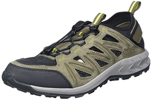 Jack Wolfskin Męskie trampki Woodland 2 Hybrid Low M, Khaki limonka, 40.5 EU