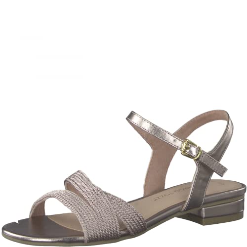 MARCO TOZZI Sandały damskie 2-28185-28, z obcasem, różowy - rose metallic - 38 EU