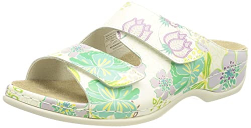 Berkemann klapki damskie daria, Tender Flowers biały, 42 EU