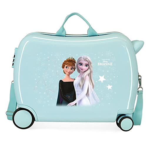 Disney Frozen Frosted Light walizka dziecięca, niebieska, 50 x 38 x 20 cm, twardy plastik, boczna, 34 l, 1,8 kg, 4 koła, bagaż podręczny