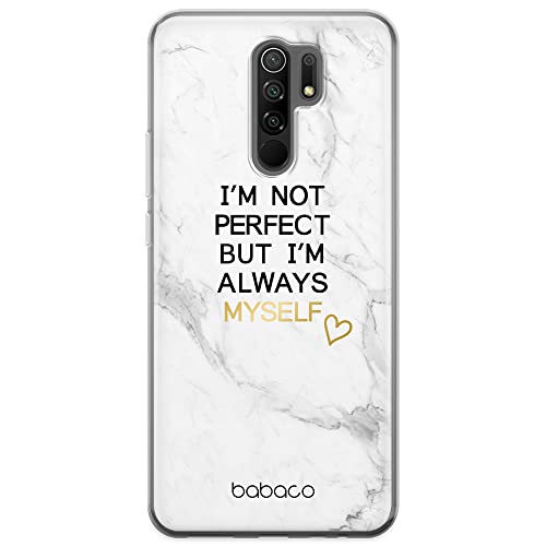 ERT GROUP etui na telefon Xiaomi REDMI 9, case oryginalny i oficjalnie licencjonowany przez Babaco, wzór Positive vibes 005, optymalnie dopasowane, plecki z TPU