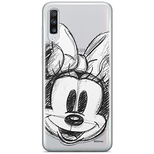 ERT GROUP etui na telefon Samsung A70, case oryginalny i oficjalnie licencjonowany przez Disney, wzór Minnie 012, optymalnie dopasowane, plecki z TPU częściowo przeźroczyste