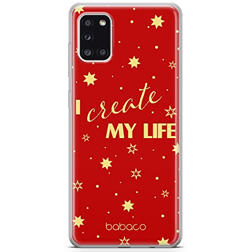 Etui dedykowane do Samsung A31 wzór:  Positive vibes 006 oryginalne i oficjalnie licencjonowane