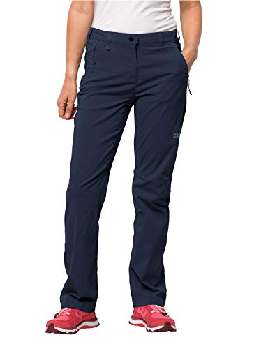 Jack Wolfskin Activate Light Pants Women spodnie damskie, wodoodporne, elastyczne, oddychające, wiatroszczelne, outdoorowe spodnie softshell, spodnie trekkingowe, Midnight Blue, 38