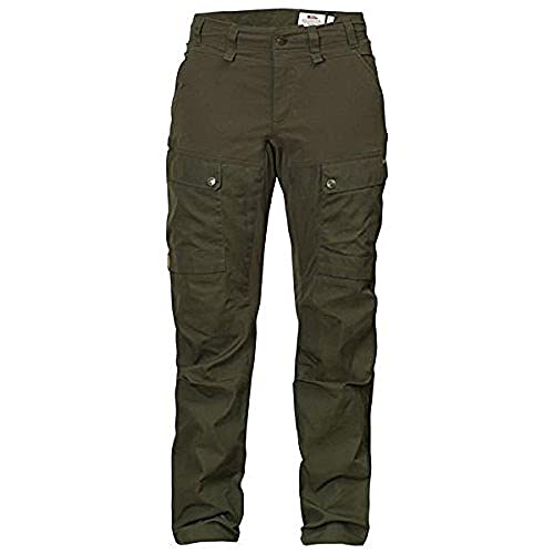 Fjallraven Lappland Hybrid Trousers W – sportowe spodnie damskie zielony ciemnooliwkowy 38
