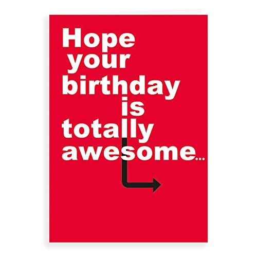 Humor zabawna kartka urodzinowa całkowicie niesamowita - 18 x 12,7 cm - Regal Publishing