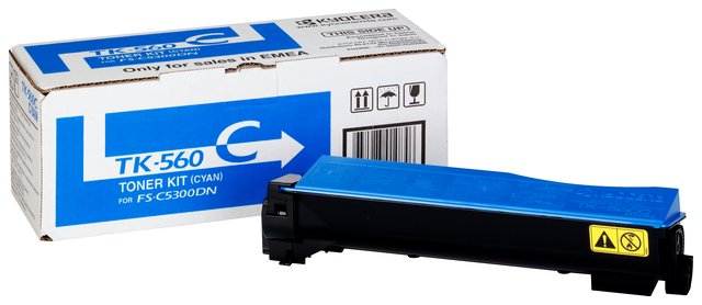 Oryginał Toner Kyocera TK-560C do FS-5300/5350 | 10 000 str. | cyan, opakowanie zastępcze