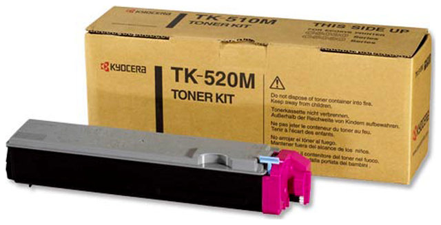 Oryginał Toner Kyocera TK-520M do FS-C5015N | 4 000 str. | magenta Opakowanie zastępcze