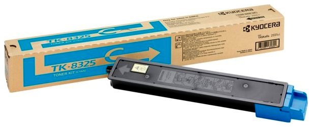 Oryginał Toner Kyocera TK-8325C do TASKalfa 2551ci | 12 000 str. | cyan  Opakowanie zastępcze