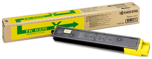Oryginał Toner Kyocera TK-8325Y do TASKalfa 2551ci | 12 000 str. | yellow  Opakowanie zastępcze