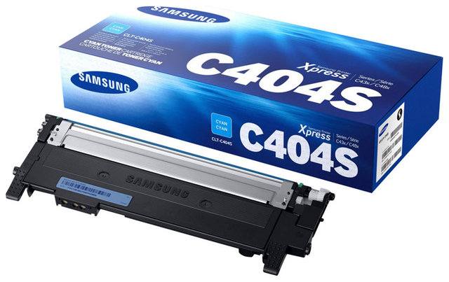 Oryginał Toner HP do Samsung CLT-C404S | 1 000 str. | cyan opakowanie zastępcze, toner w oryginalnym airbagu