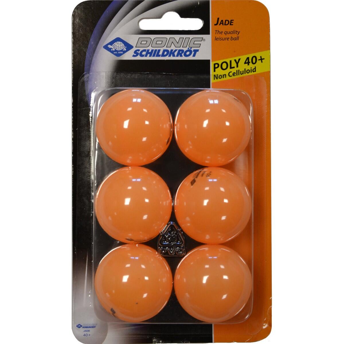 Pilki Artykuły MTS Sport 618378 MTS do tenisa stołowego 6 sztuki Pomarańczowy 40 MM 618378