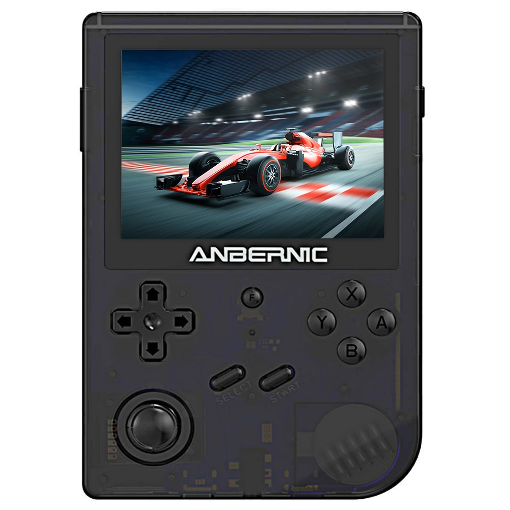 ANBERNIC RG351V Retro Game Console Handheld 16GB, Gaming Console Emulator for NDS, N64, DC, PSP Games - Black