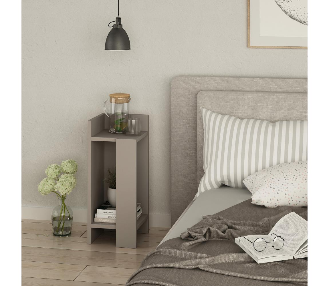 Szafka nocna ELOS 60x25 cm szara