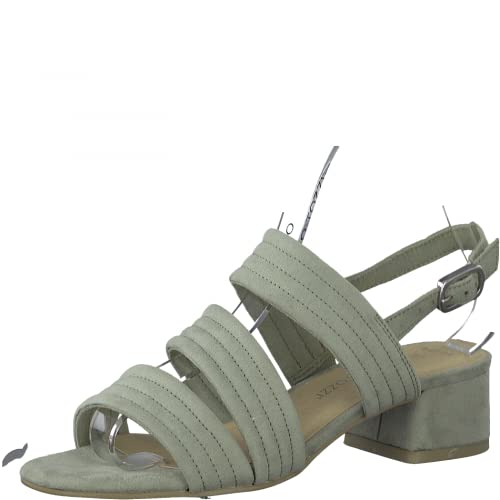 MARCO TOZZI Sandały damskie 2-28213-28, z obcasem, khaki - Moss - 37 eu