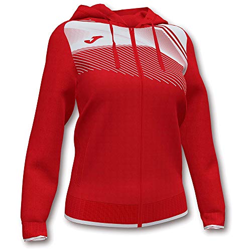 Joma Supernova II damska kurtka z kapturem czerwony czerwony/biały S