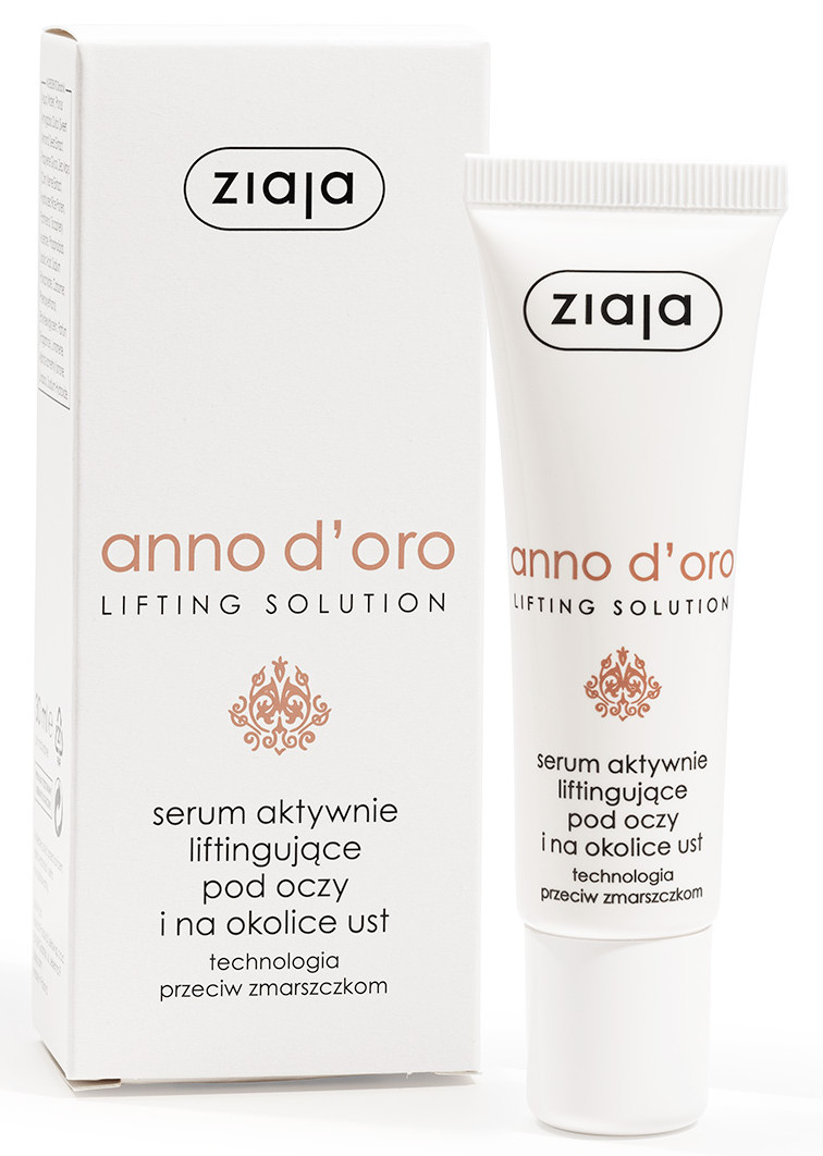 Ziaja Anno D`oro: serum aktywnie liftingujące pod oczy i w okolice ust 30ml