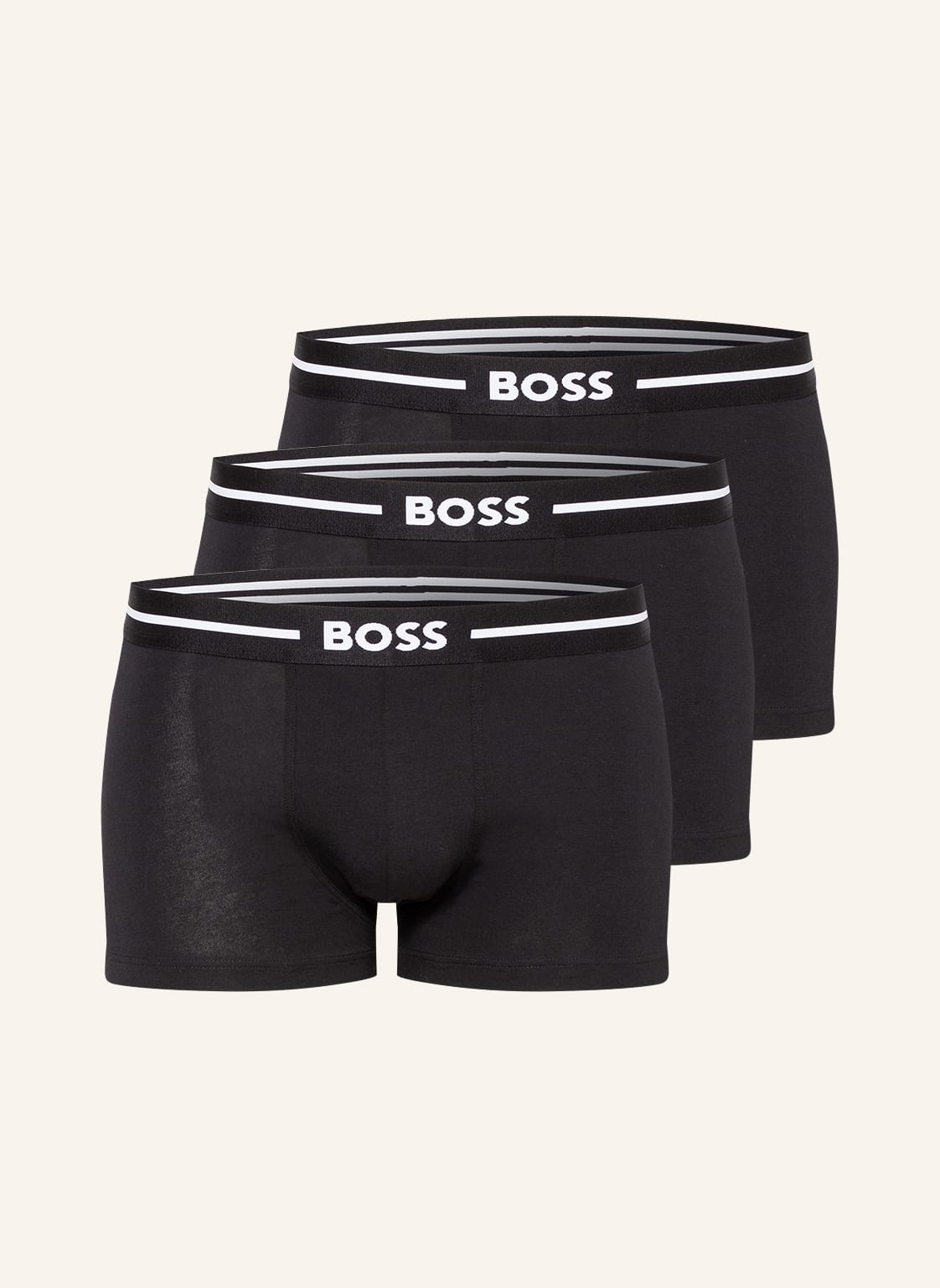 Boss Bokserki, 3 Szt. schwarz