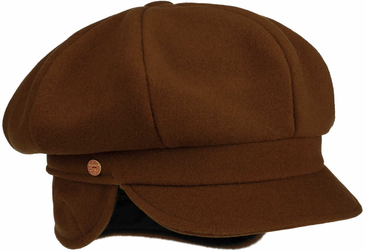 Czapka Newsboy Camilla by Mayser, jasnobrązowy, S (54-55 cm)