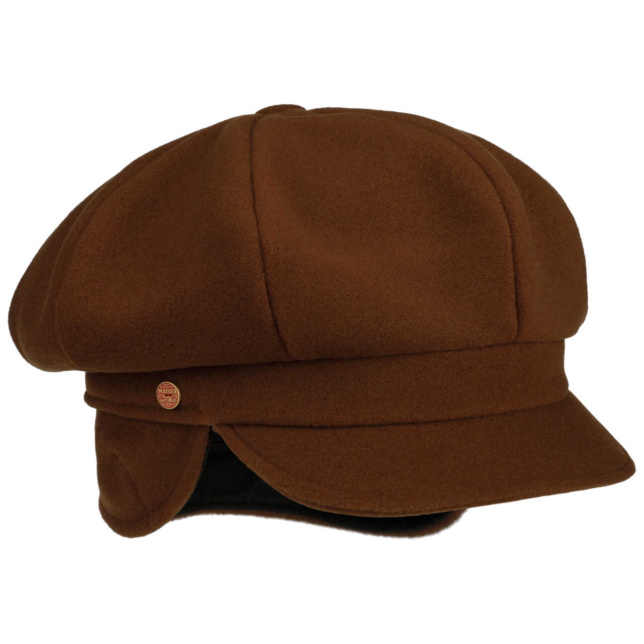 Czapka Newsboy Camilla by Mayser, jasnobrązowy, M (56-57 cm)