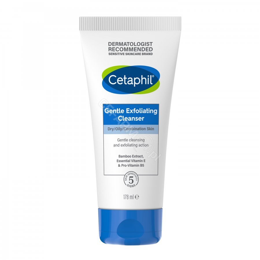 Cetaphil delikatny żel oczyszczający do twarzy z peelingiem, 178 ml