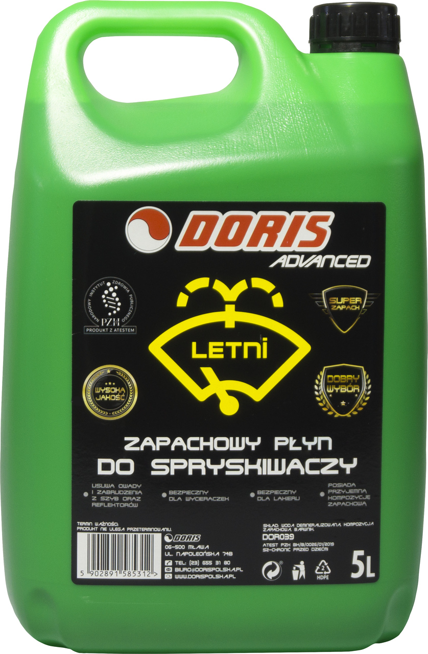 Letni płyn do spryskiwaczy Doris 5L - zapachowy