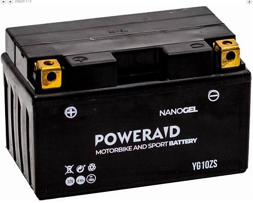 AKUMULATOR POWERAID ŻEL 12V 8.6AH YG10ZS YTZ10-BS