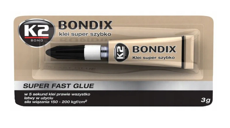K2 BONDIX BŁYSKAWICZNY KLEJ SZYBKOSCHNĄCY 3G
