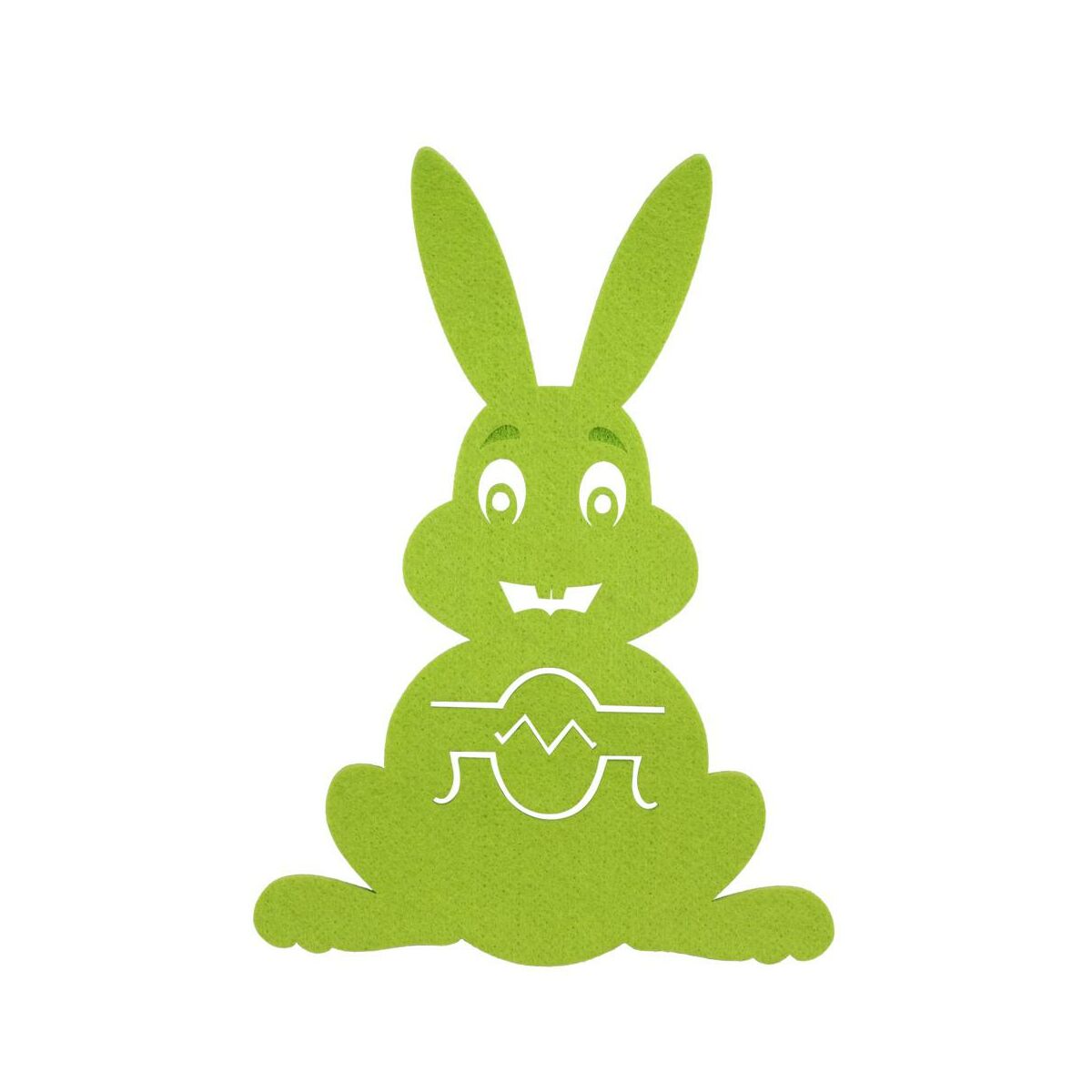 Podkładka pod sztućce Zając zielona 15 x 21 cm