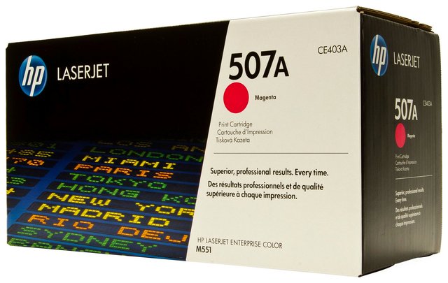 Wyprzedaż Oryginał Toner HP 507A / YC do LaserJet M551/570/575 | 6 000 str. | magenta  Opakowanie zastępcze