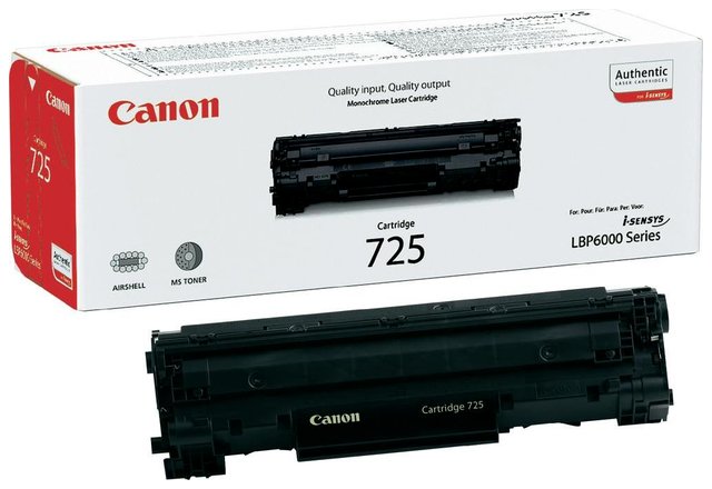 Oryginał Toner Canon CRG725 do LBP-6000/6020/6020B | 1 600 str. | czarny black   Opakowanie zastępcze