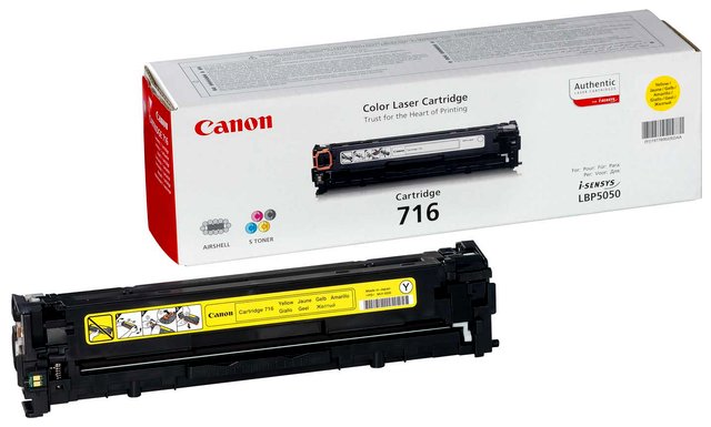 Canon Toner CRG 716 Yellow 1.5K LBP5050  Opakowanie zastępcze