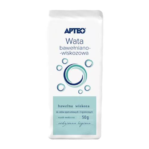 APTEO CARE Wata opatrunkowa bawełniano-wiskozowa, 50g