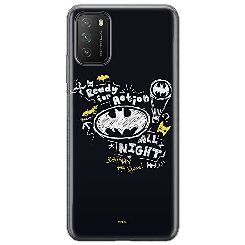 ERT GROUP etui na telefon Xiaomi REDMI 9T/ POCO M3, case oryginalny i oficjalnie licencjonowany przez DC, wzór Batman 014, optymalnie dopasowane, plecki z TPU