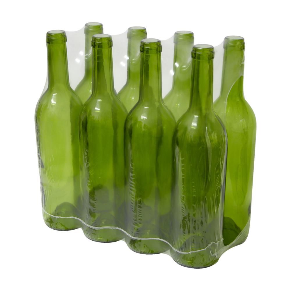 Butelka na wino 0,7 l oliwkowa - zgrzewka 8 szt