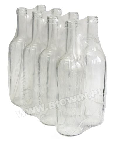 Butelka na wino 0,7 l przezroczysta - zgrzewka 8 szt