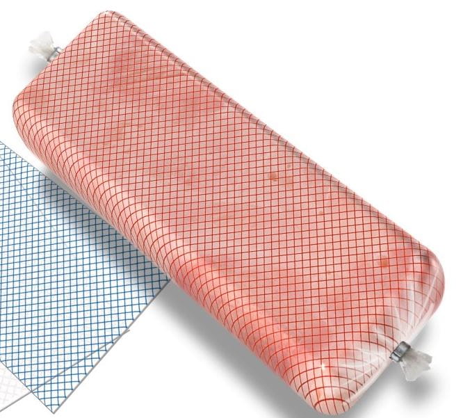 Osłonka barierowa, termokurczliwa czerwona krata fi75/115 op.35 m