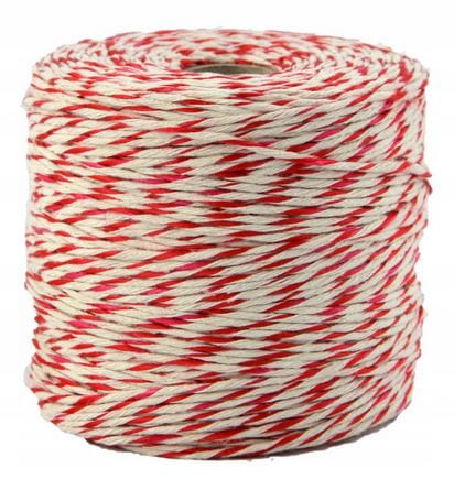 Nici wędliniarskie / przędza biało-czerwona opakowanie 0,5 kg