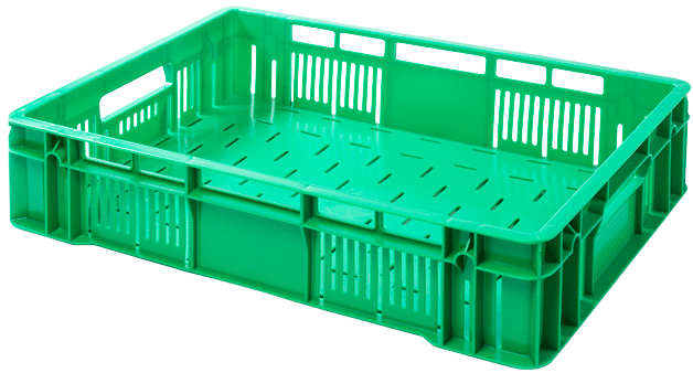 Skrzynka plastikowa na owoce i warzywa G-130 600x400x130
