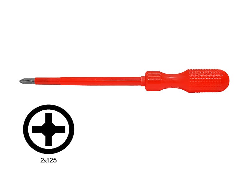 Wkrętak krzyżowy izolowany 2x125 J63832 JBS, atestowany. (1LM)