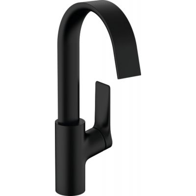 Hansgrohe 75030670 Vivenis Jednouchwytowa bateria umywalkowa 210 z obrotow$25 wylewk$26 i kompletem odp$27ywowym czarny matowy