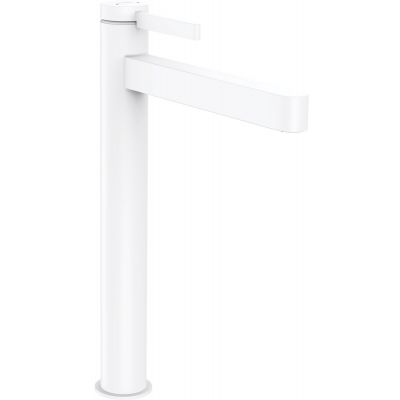 Hansgrohe 76070700 Finoris Jednouchwytowa bateria umywalkowa 260 do mis umywalkowych z kompletem odp$360ywowym Push-Open bia$361y matowy